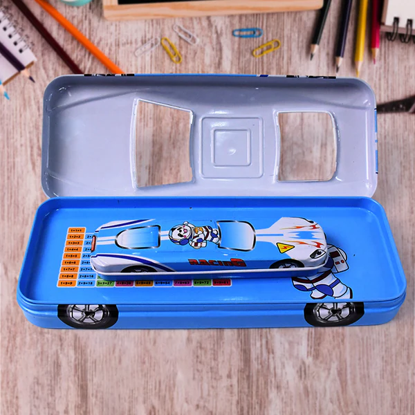 2 In1 Car Shape Metal Compass Box With Small Compass Box Inside