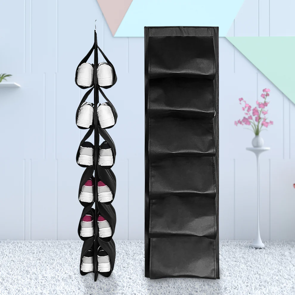 12 Grids Hanging Storage Bag 