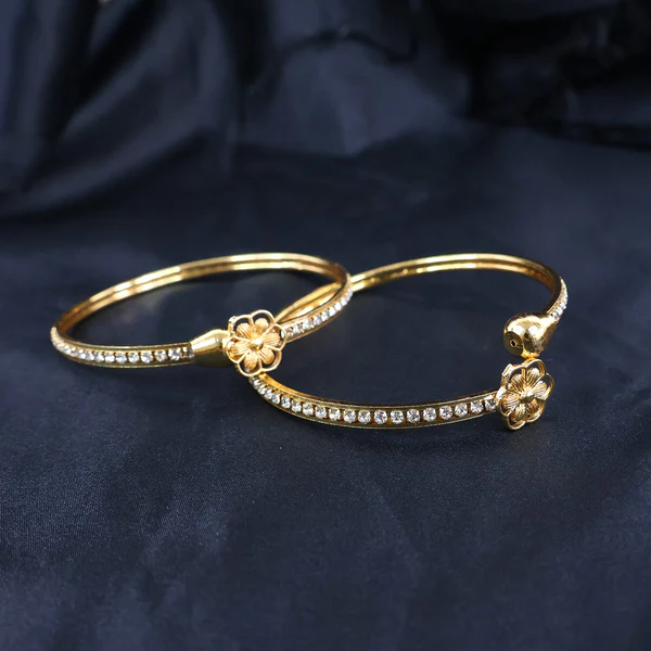Fashion Latest Traditional Design Gold Plated Adjustable Bracelet Bangles for Women