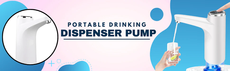 Water Dispenser, Portable Water Bottle Pump USB Charging Electric Automatic Drinking Pump, Portable Drinking Dispenser Pump for Home Kitchen Living Room Office Camping
