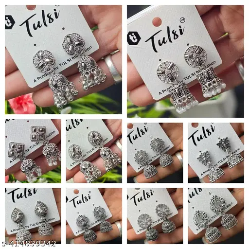  Earrings ( Combo Of 10 Pair )