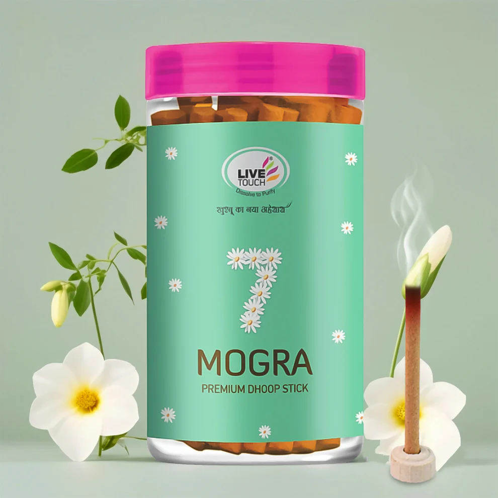 Premium 7 Mogra Dhoop Sticks (Jar Pack / 100grams)