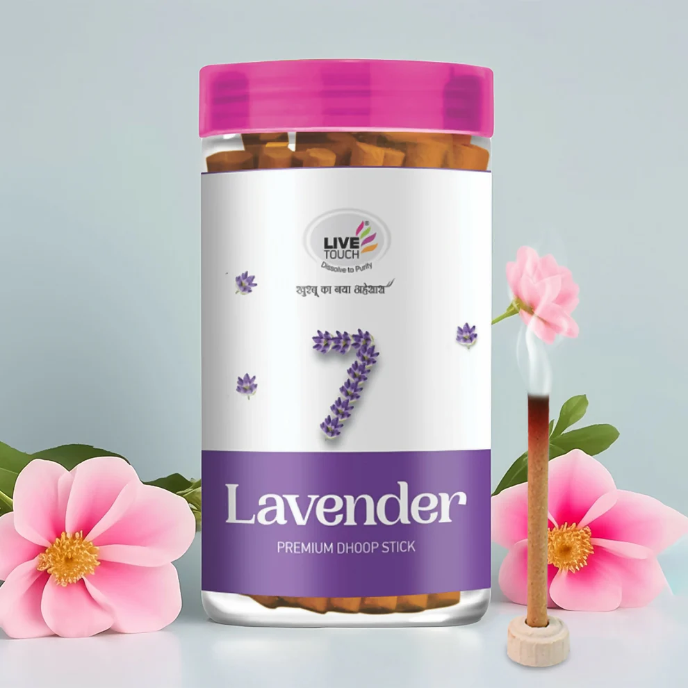 Premium 7 Lavender Dhoop Sticks (Jar Pack / 100grams)