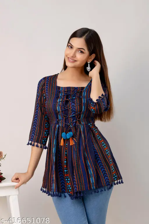 Stylish Pink Top For Women/Girls