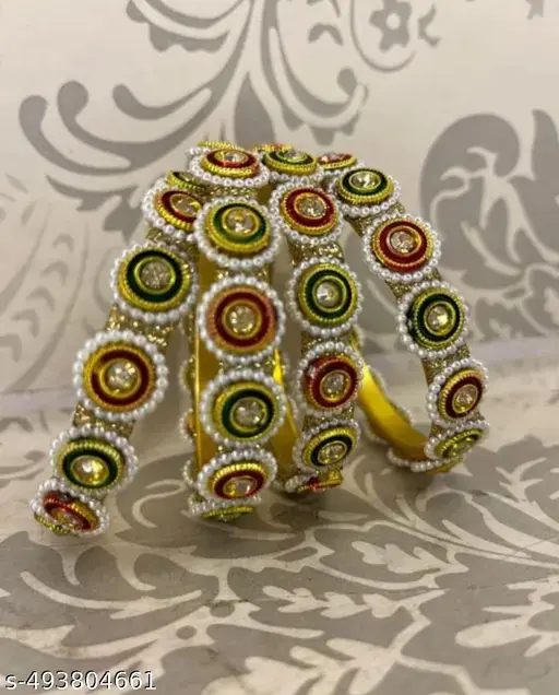 4 MULTI BANGLES, PACHELI, KADA, BANGLES, CHUDA