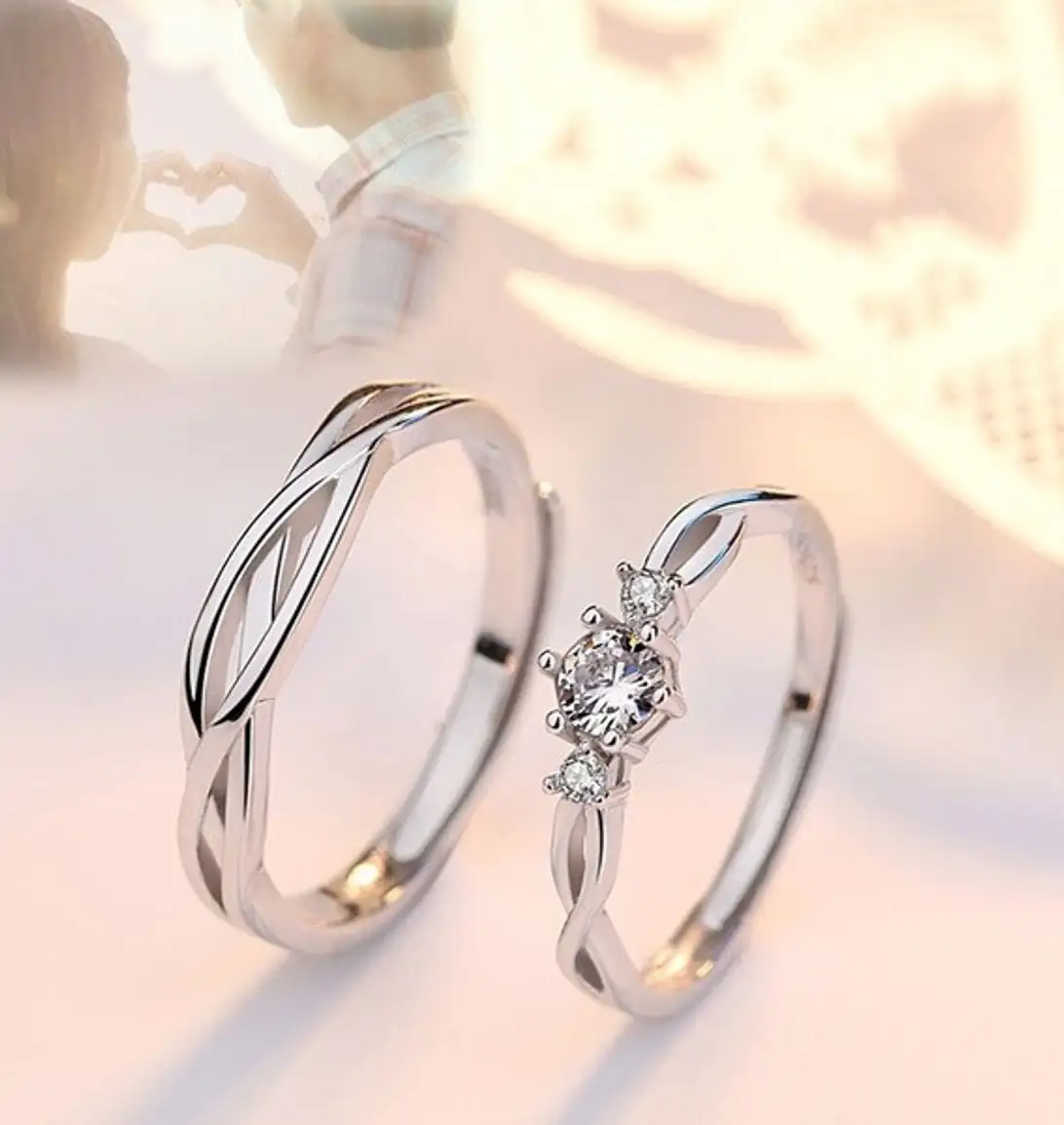 ringzinnie Adjustable Couple Rings 