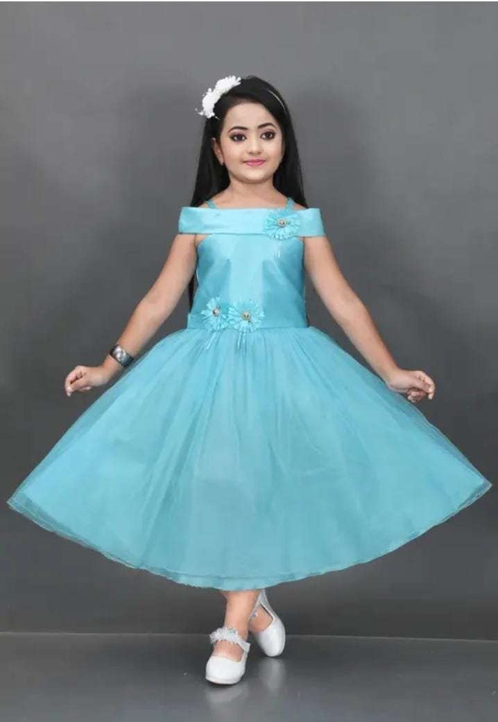 Beautiful stylish kids girls full length dress