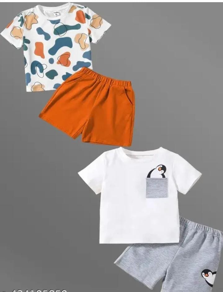 Lofn Stylish Printed Kids Clothing Sets Pack Of 2 Just 249