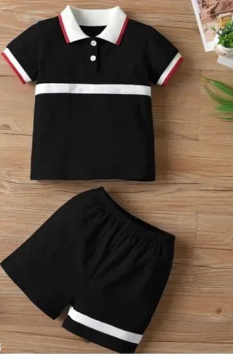 Boy's Stylish Cotton Tshirt&Shorts Set(Pack of 1)