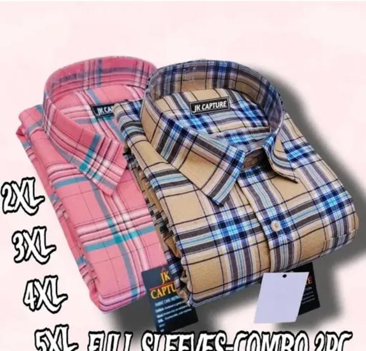 Plus Size Full Sleeves Cotton Checks Shirts for Men 2XL , 3XL , 4XL , 5XL Multi Color Shirt for Man 4XL Shirt , 3XL Shirt , Plain , Printed , Checks shirt for Men Premium shirt