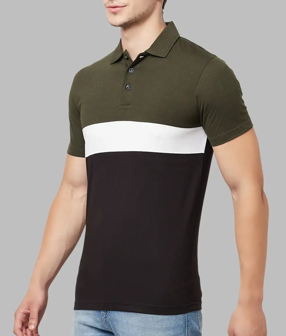 Color Block Men Multicolor T-Shirt