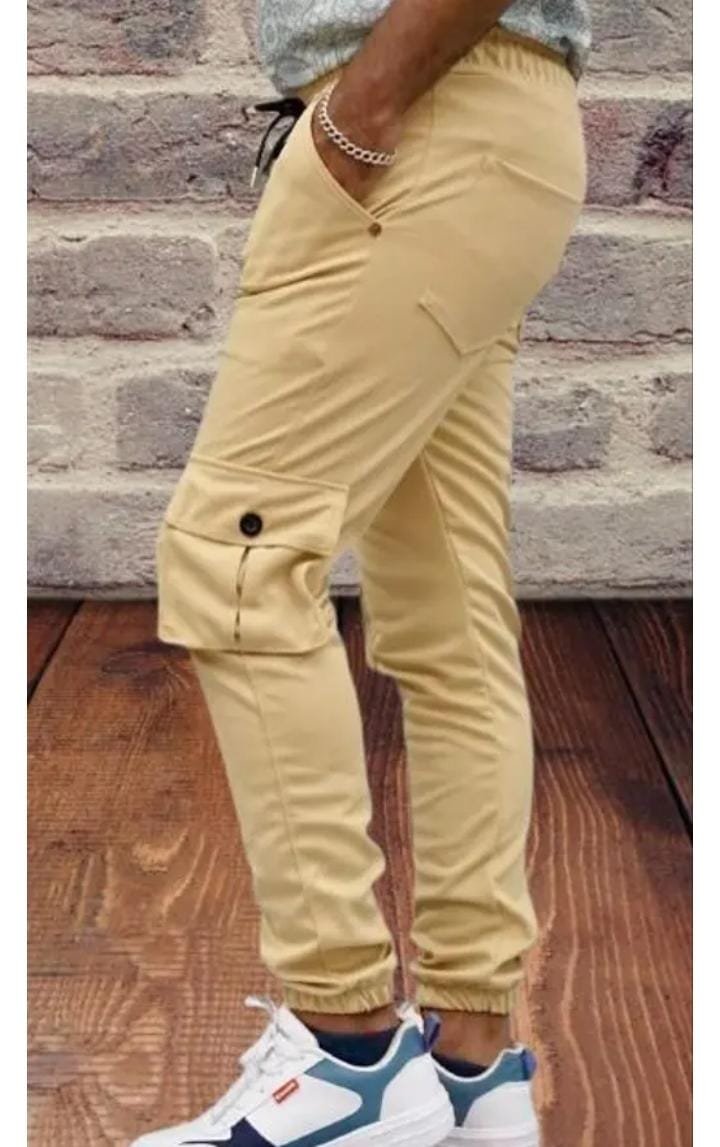 Men's Multicolor Lycra Cargo Trouser for Sport wear