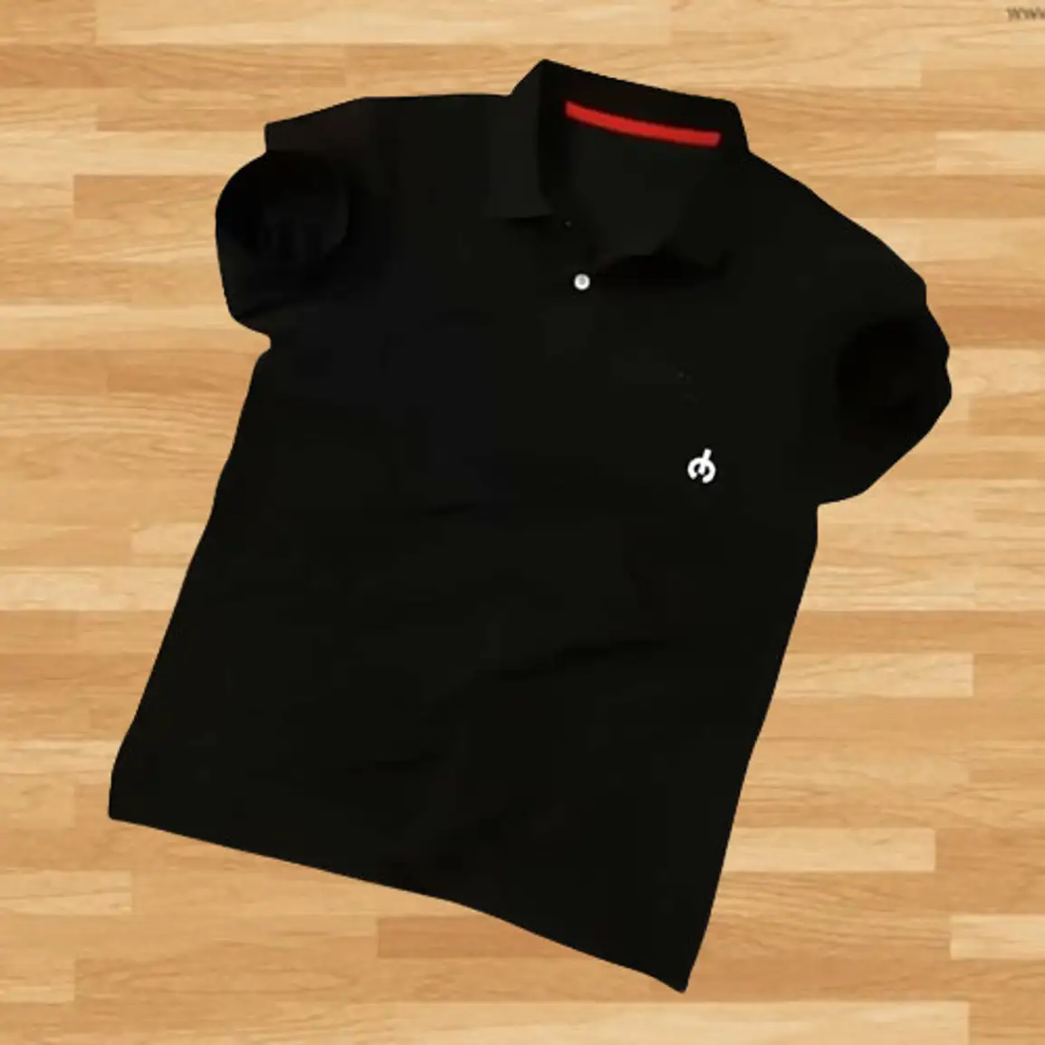 Solid Men Black T-Shirt