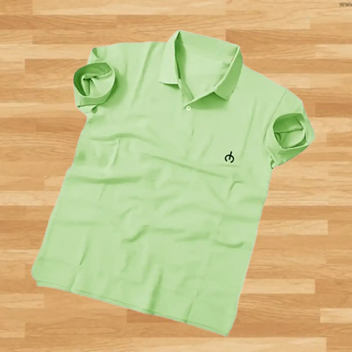 Solid Men Green T-Shirt