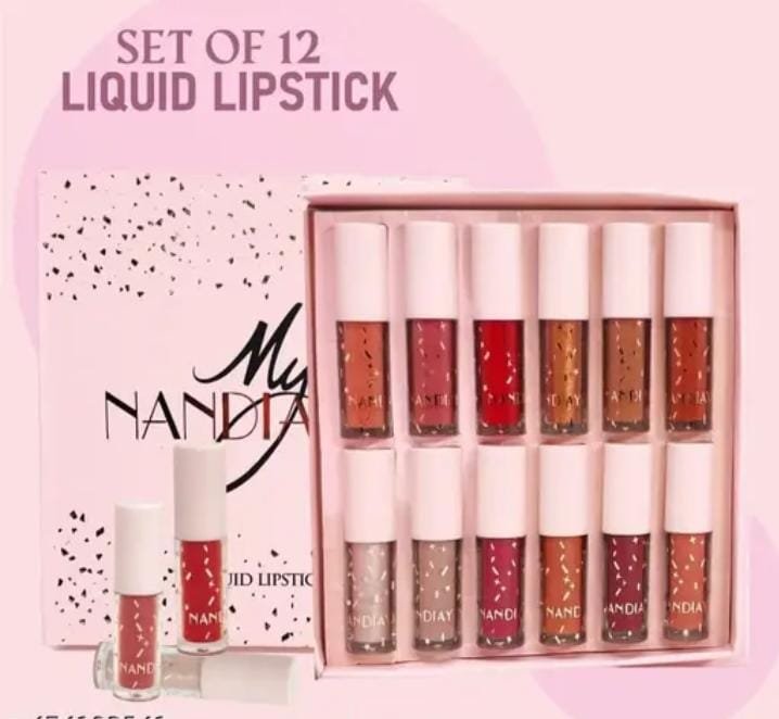My Nandiayan Set of 12 Liquid Lipsticks