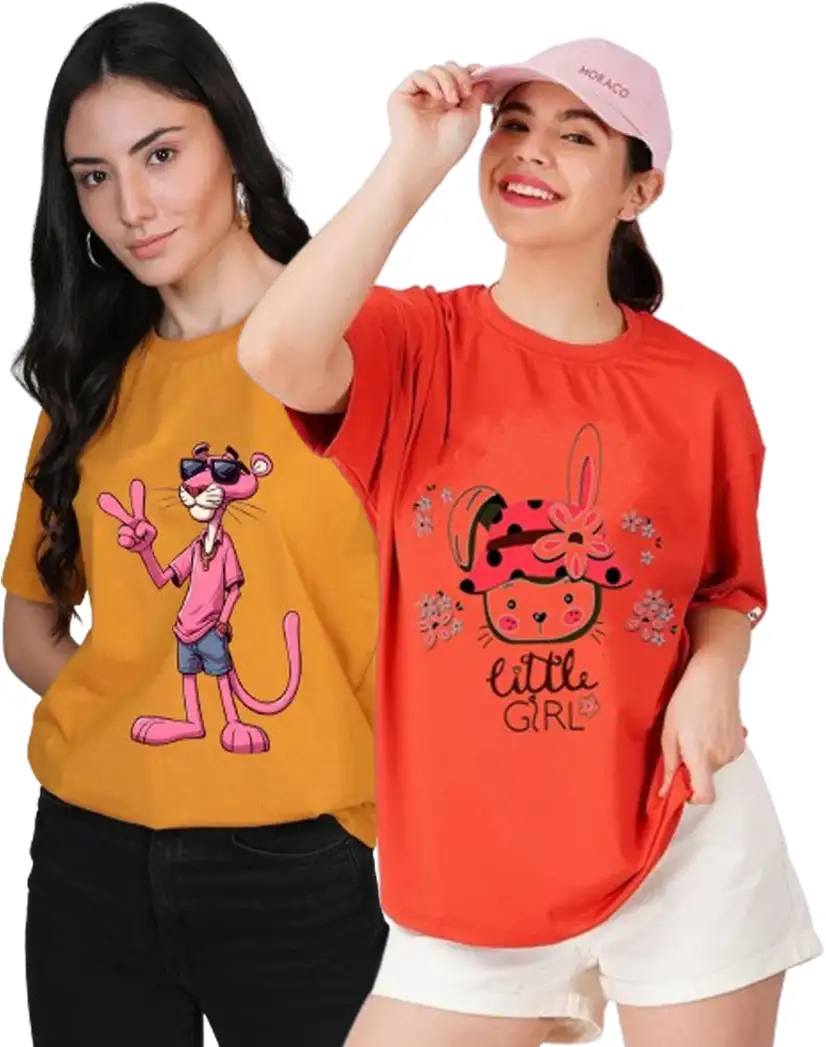 Printed Women Yellow, Orange T-Shirt