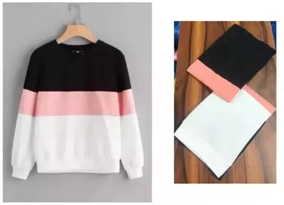 Color Block Women Pink T-Shirt
