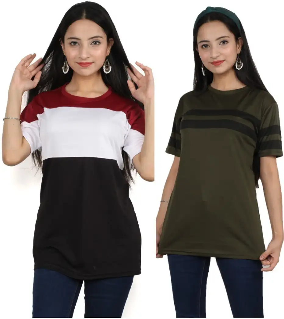 Printed Women Multicolor T-Shirt