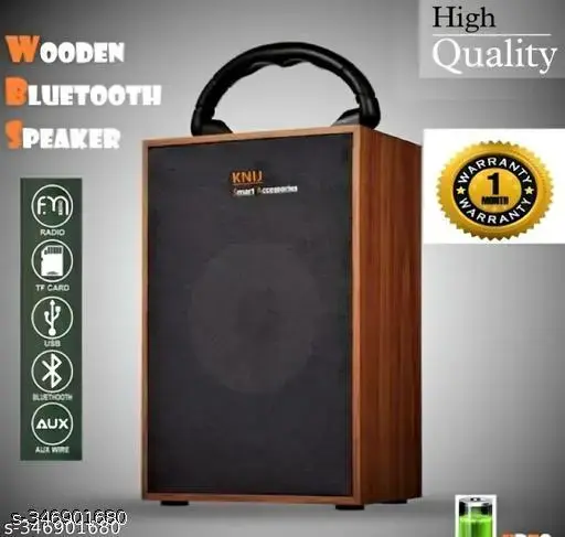 Ad Wooden Bluetooth Speaker With Dolby Sound Effect Speaker