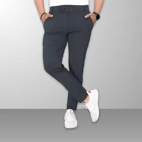 Men Grey Trousers
