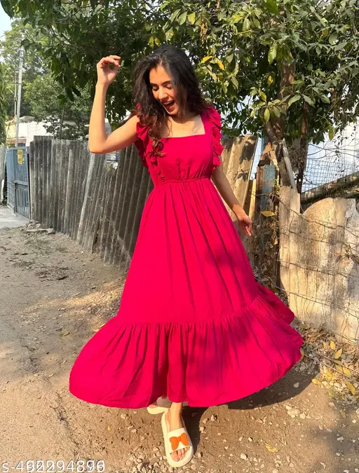 Trending pink dress for womens