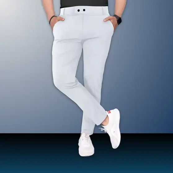 Men White Trousers