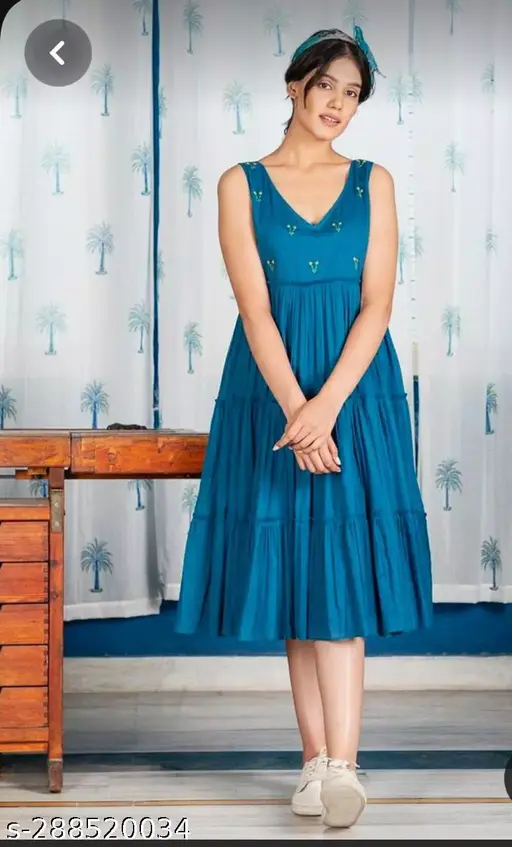 Fashionable embroidery dress for gir