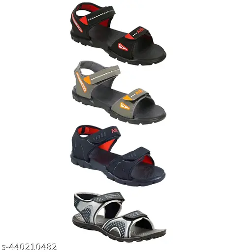 Genial Men's New Sandals Combo Of 4