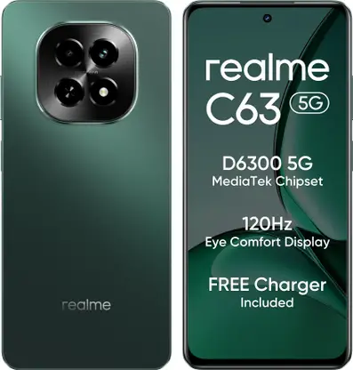 realme C63 5G Charger in the Box (Forest Green, 128 GB)  (4 GB RAM)