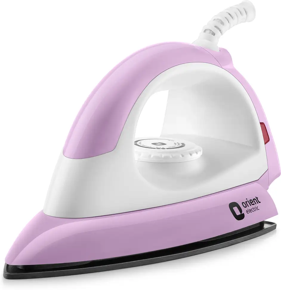 Orient Electric Panache Plus DIPCP11LP 1100 W Dry Iron (White, Purple)