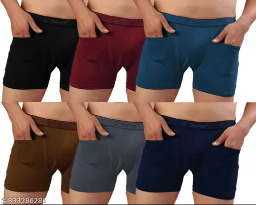 Pocket Trunks for Men pack of 6