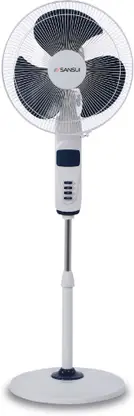 Sansui Chetak High Speed 400 mm 3 Blade Pedestal Fan  (Blue and White | Pack of 1)