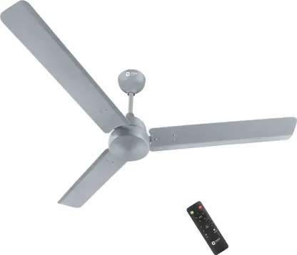Orient Electric Kratos Neu 5 Star 1200 mm 3 Blade Ceiling Fan  (BLDC Motor with Remote | Glacier Grey | Pack of 1)