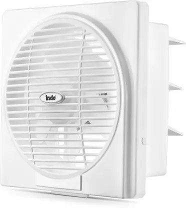 Indo High speed 200 mm Exhaust Fan | RPM: 2400 | Anti rust body | Warranty: 2 Years| 200 mm Exhaust Fan  (White)