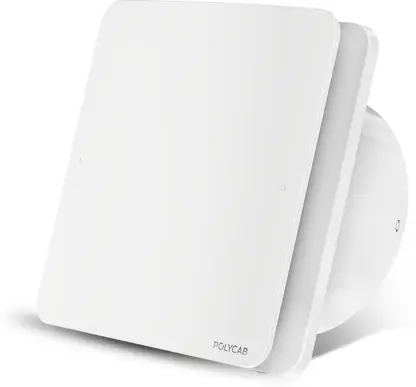 Polycab Freshly Prime 150mm Air Exhaust fan for Kitchen, Bathroom,Sleek Design(White) 150 mm Exhaust Fan  (White)