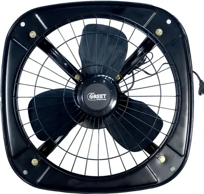 WeGREET Reversible 2 in 1 Exhaust Fan 9" High Speed for kitchen And bathroom 225 mm Exhaust Fan  (Black)