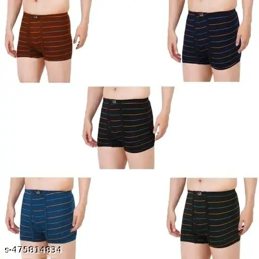 Mens Cotton Brief Trunks (Pack of 4)