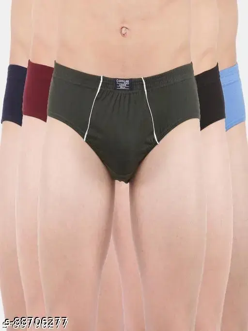Dollar Lehar Super Combed Cotton Mens Pack Of 5 Brief