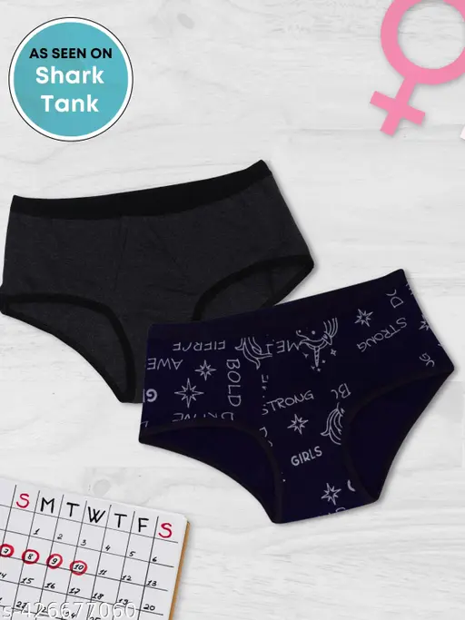 Dchica Women's Solid Hipster Multicolor Briefs