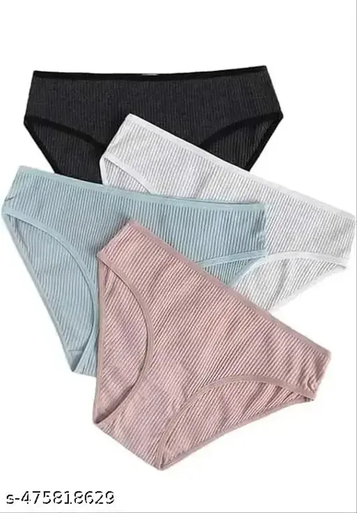 Meile PACK OF 4 COTTON PANTY LINING SURFACE COTTON FABRIC