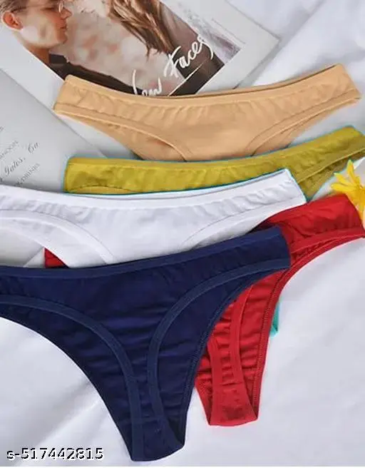 5 pack t-back thong underwear for women | women viscose lycra cotton thong panty |panty for women | Ladies Panties | panties for women