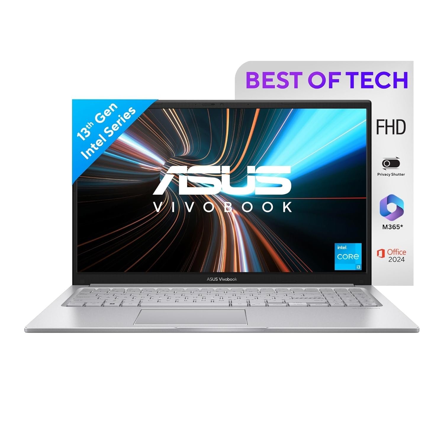 ASUS Vivobook 15, 15.6" FHD (1920 x 1080), Intel Core i3-1315U, (16GB RAM/512GB