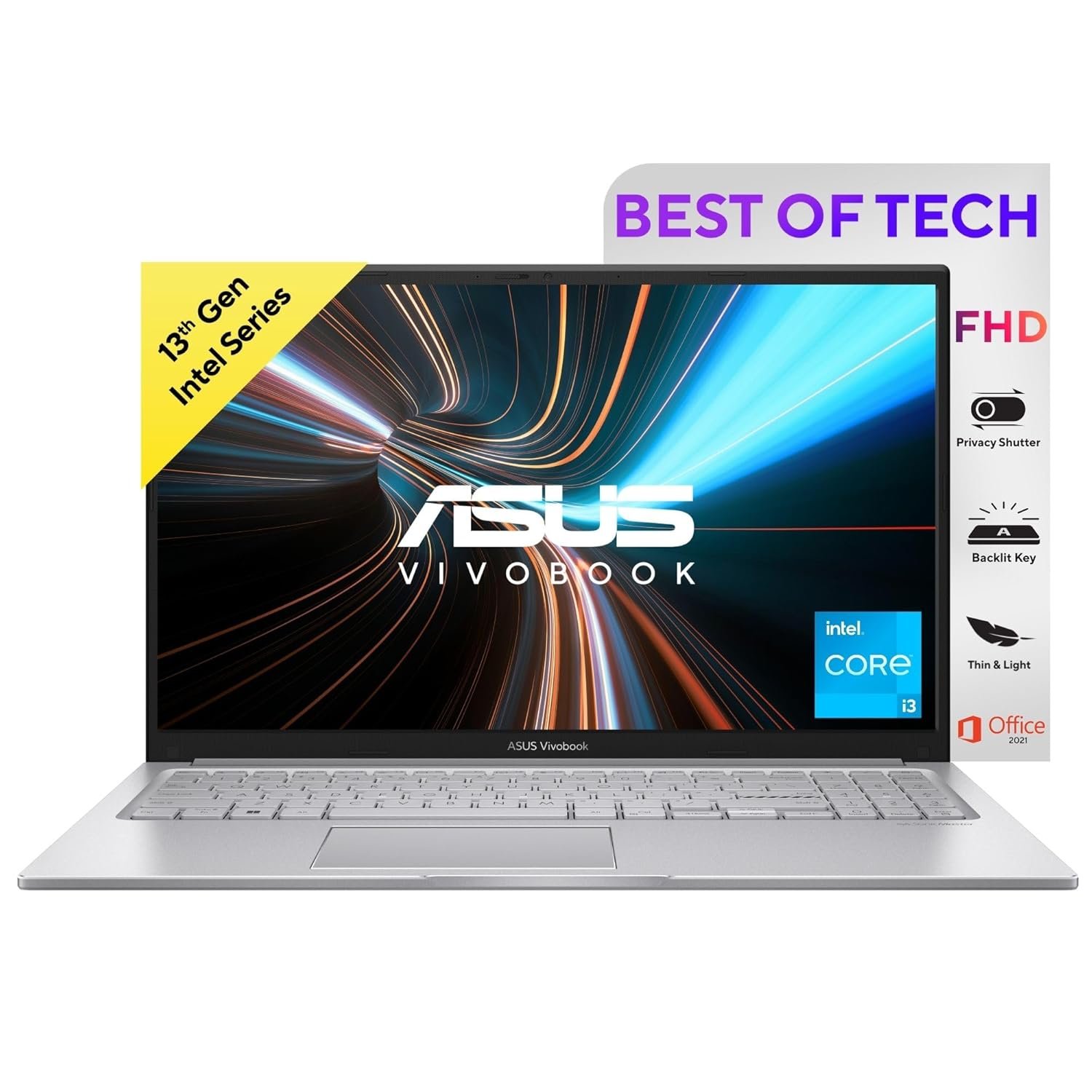 ASUS Vivobook 15, Intel Core i3-1315U, 13th Gen, 8GB RAM