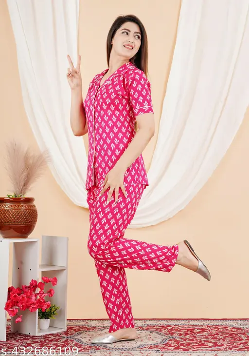 Nayra Trendy Comfortable Night Suit For Girls And Women's ( 5Star*)