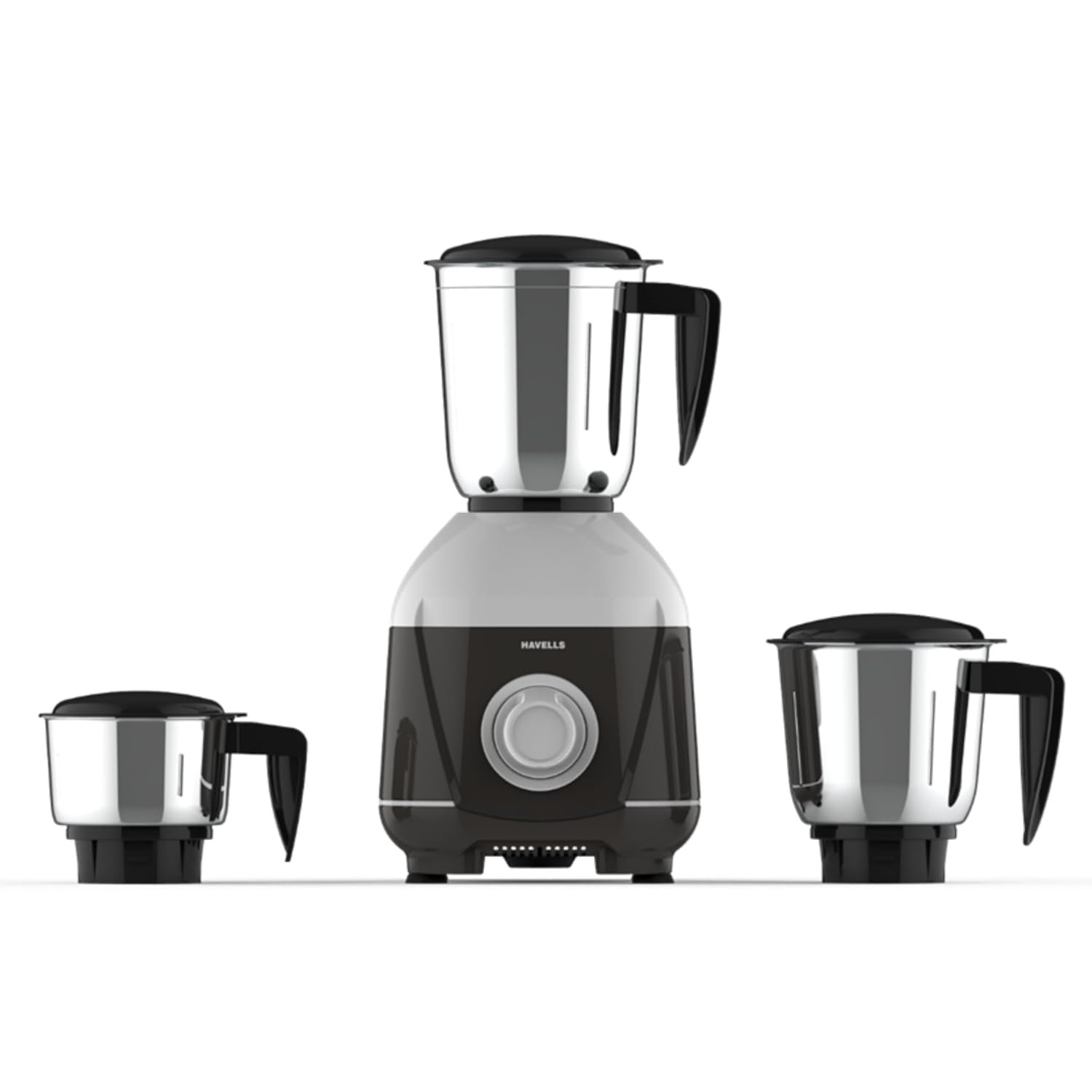 Havells Mixwell - N 500W 3 Jar Mixer Grinder, Black, Grey