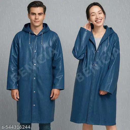 Pack of 2 Unisex Waterproof Raincoat with Hood Cap For Outdoor Travel Portable Suit