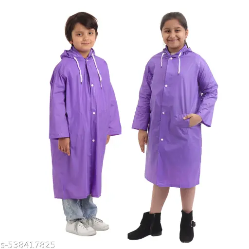 100% waterproof Unisex Rain Wear/Rain Coat for Kids (Boys &Girls).
