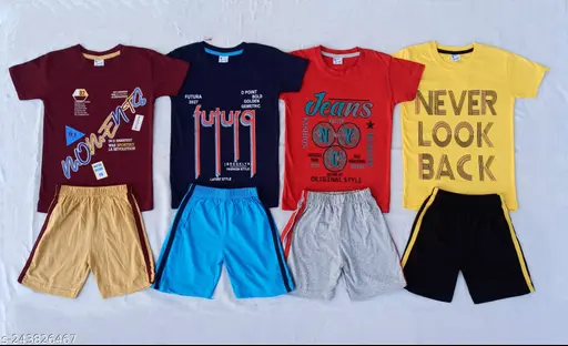 Boys T-shirt with Shorts Set dress