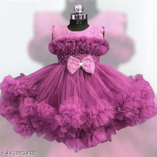 Baby Girls Net Frock Onion | 7 Colours