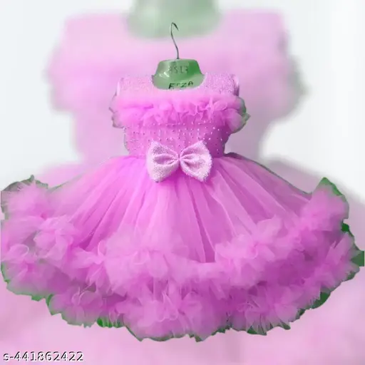 Baby Girls Net Frock (P) | 7 Colours